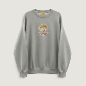 Dime Sweatshirt Pearl Shell Heather Grey Medium